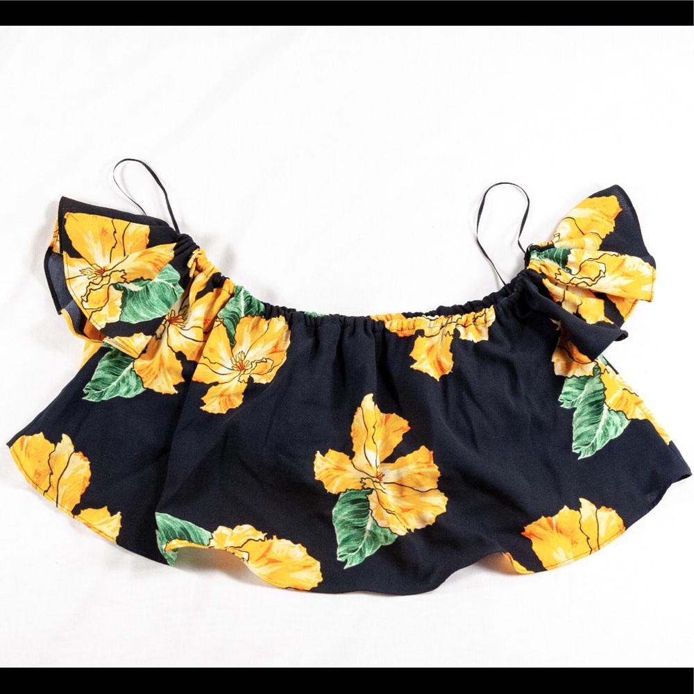Off the shoulder crop top